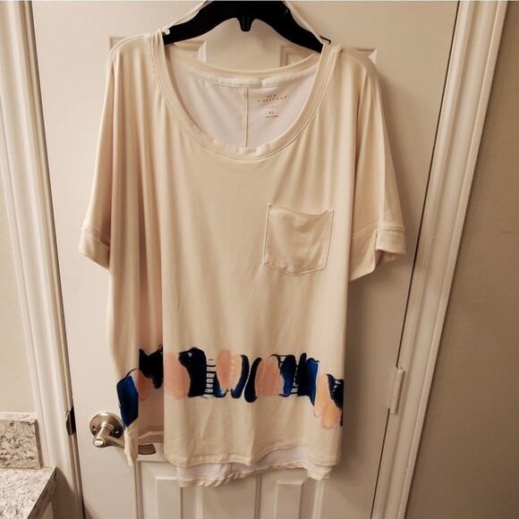 NEW DIRECTIONS floral super soft tee shirt‎ plus size XXL - Picture 1 of 5